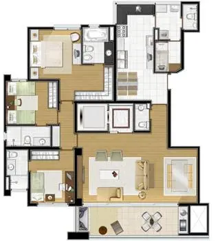 Aluguel de Apartamento 138m2 - Jardim Sul