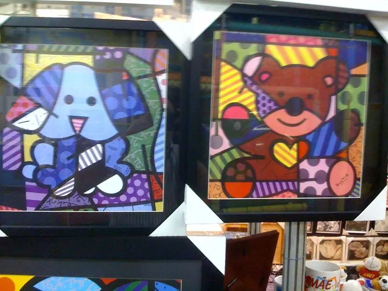 quadros com reproducoes de romero britto em oferta
