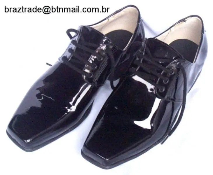 Sapato Masculino em Couro Verniz Legítimo - Direto da Fábrica