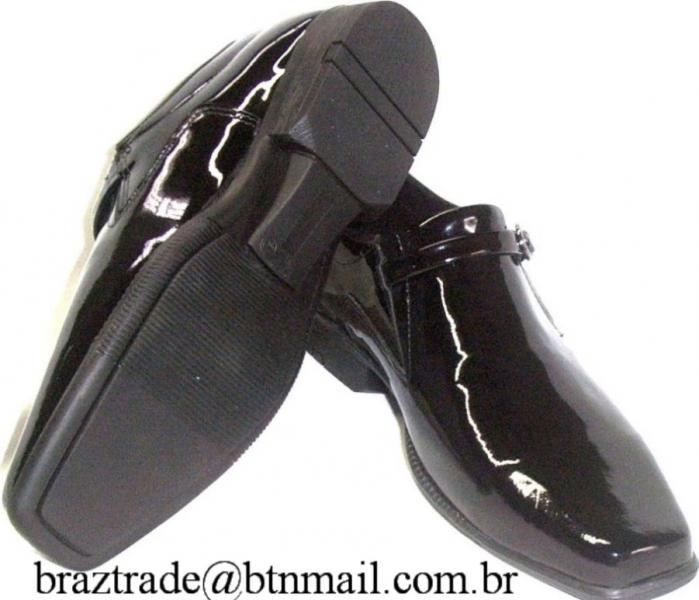 Sapato Masculino em Couro Verniz Legítimo - Direto da Fábrica