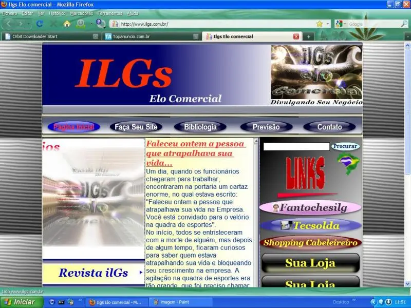 Web Site Seu grande Negócio e menor Investimento