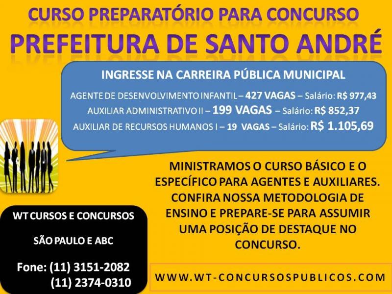Curso Preparatório Prefeitura Municipal de Santo André