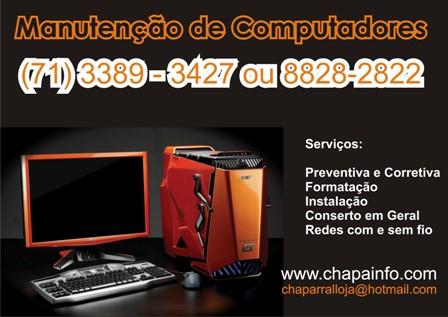 Assistência Técnica em Salvador, conserta computadores a domicílio