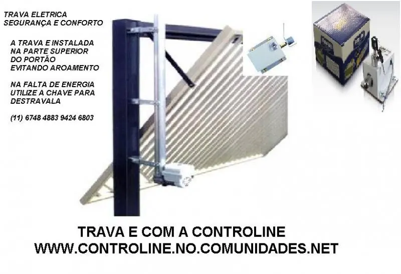 trava eletrica para portão automatico sp