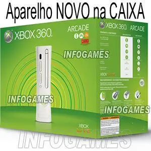 Xbox 360 Arcade Placa Jasper + Controle Original + 2 Jogos