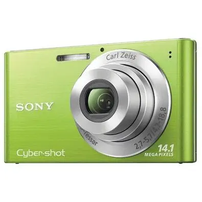 Câmera Digital Sony Cyber-Shot DSC-W320 14.1 MP Verde com Bateria e Carregador + Grátis Cartão