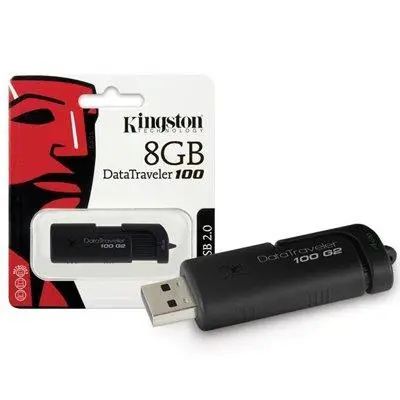 Pen Drive Kingston 8GB Data Traveler DT100G2 Preto