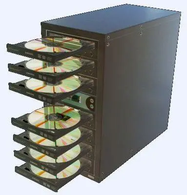 Duplicadora de DVD / CD Sata com 12 Gravadores