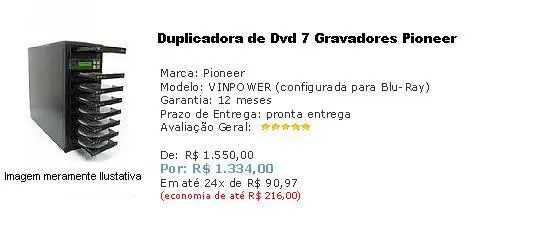 Controladora Blu-Ray, Gravadores Pioneer, Duplicadores Dvd Cd, Gravação Cd, Impressora Dvd Cd