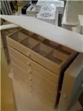 cristaleiras - aparadores - moveis c 2 a 10 gavetas para bijouterias, joias