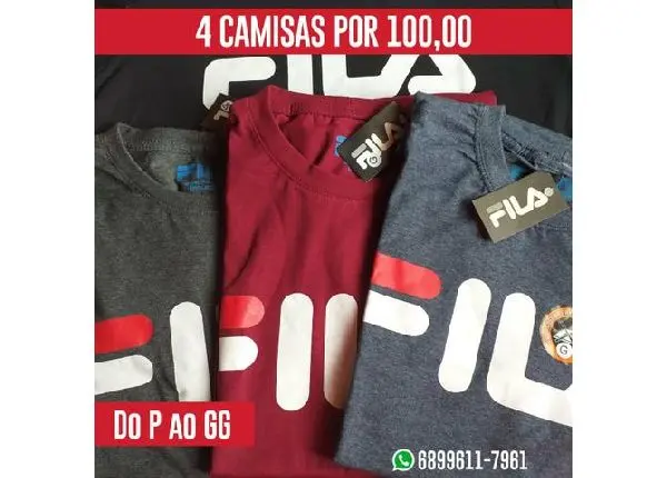 Camisas de grandes marcas em promoção