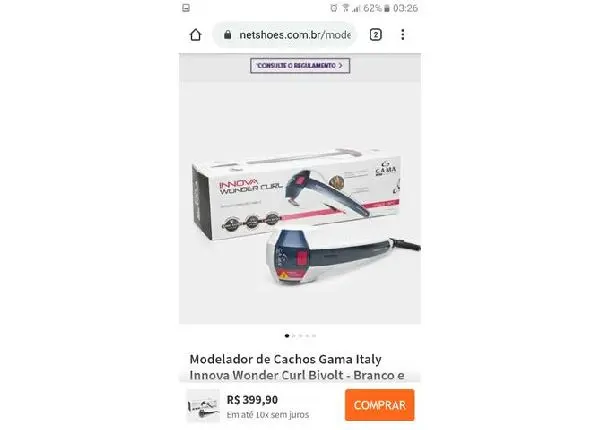 Vendo um Modelador Automático de Cachos ITALY Profissional valor 250
