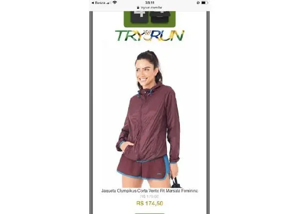 Corta vento olímpicos feminino