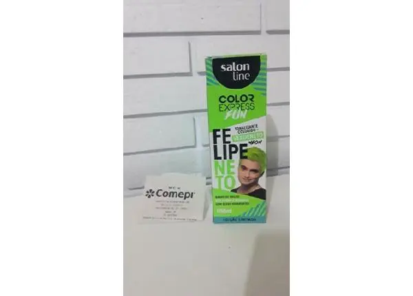 Tinta cabelo Verde neon ( Felipe neto)