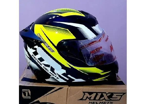 Capacete Moto Mixs Fokker Design Moderno Esportivo
