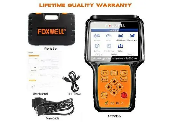 Foxwell Nt650 Elite Obd2 Scanner Automotivo-multi-funcional Garantia 30 dias