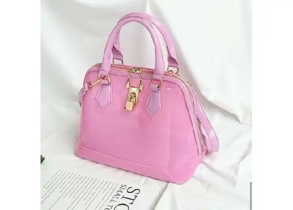 Bolsa Pink Verniz-NOVA! Loja online :