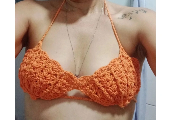 Top sereia em croche