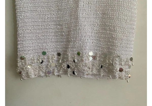 Vestido crochê branco
