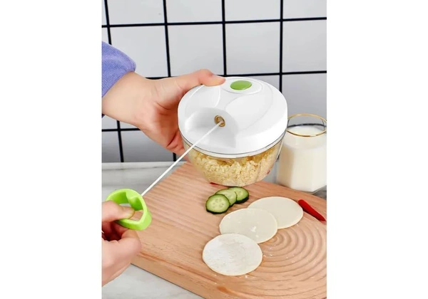 Mini Processador Triturador Manual De Alimentos 500ml