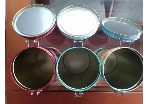 3 Latas Decorativas para Cozinha - Novo