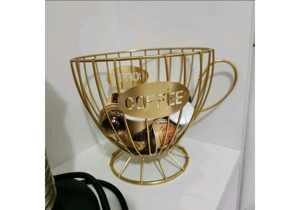 Porta cápsulas de café em formato de xícara