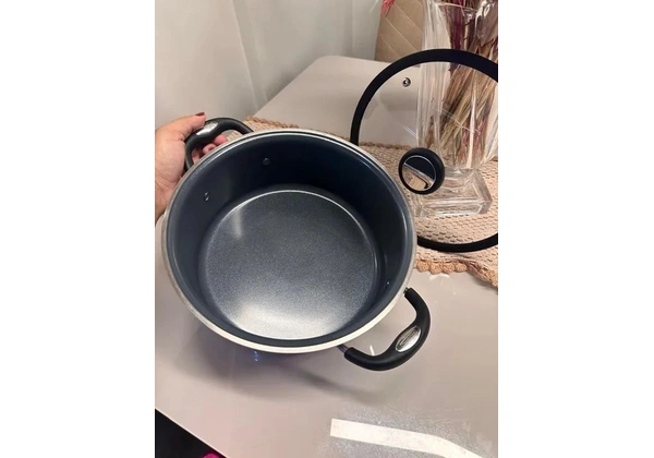 Caçarola Rasa Solar Ceramic 24 cm Aço Inox Tramontina 4, 7 L