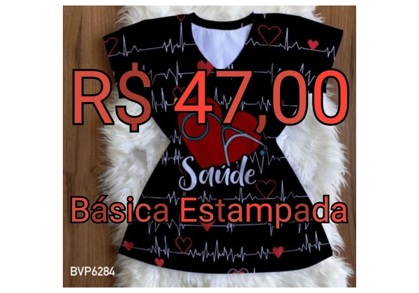 Camisa Básica Estampada