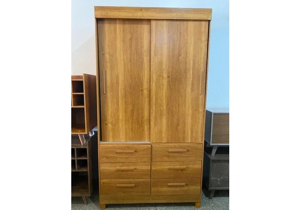 Guarda Roupa Solteiro 2 Portas 6 Gavetas