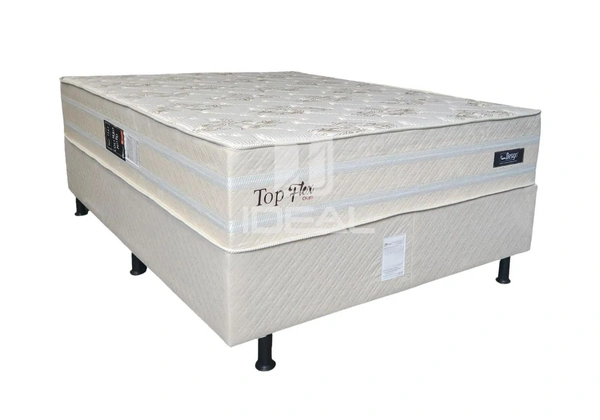 Cama Box Casal 1.38 Top Flex Ouro .