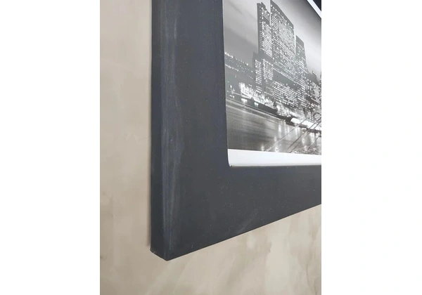 Quadro moldura tecido preto 1, 70
