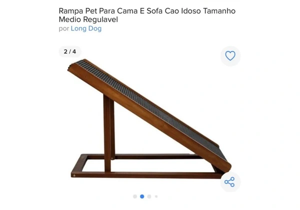Vendo escada regulável para pet
