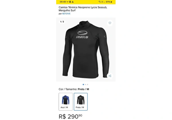 Camisa térmica neoprene G