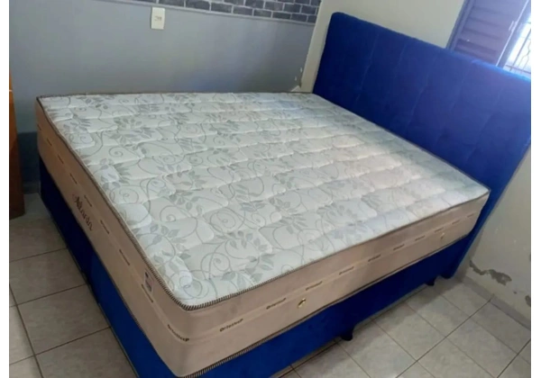 Cama box Queen completa com cabeceira