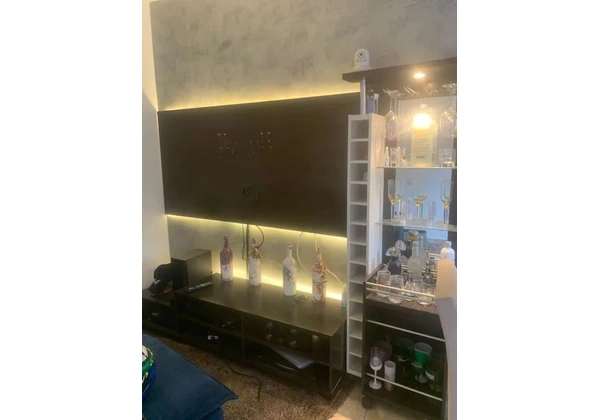 Rack com painel e bar