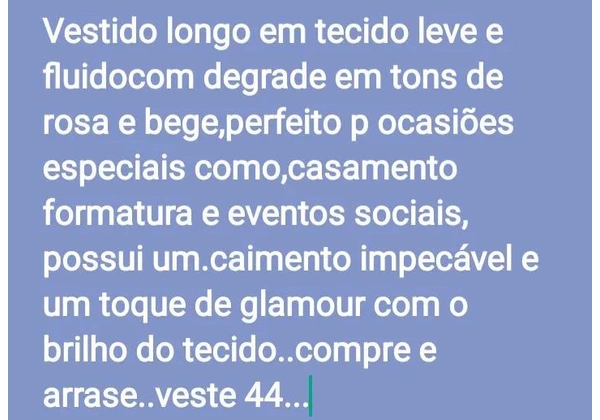Vestido de noite