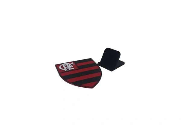 Escudo do Flamengo em plástico para Mesa, Estante ou Rack