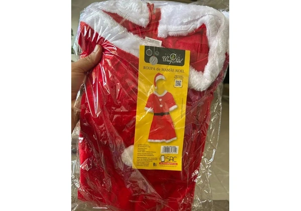 Fantasia Mamãe Noel - Tamanho Único