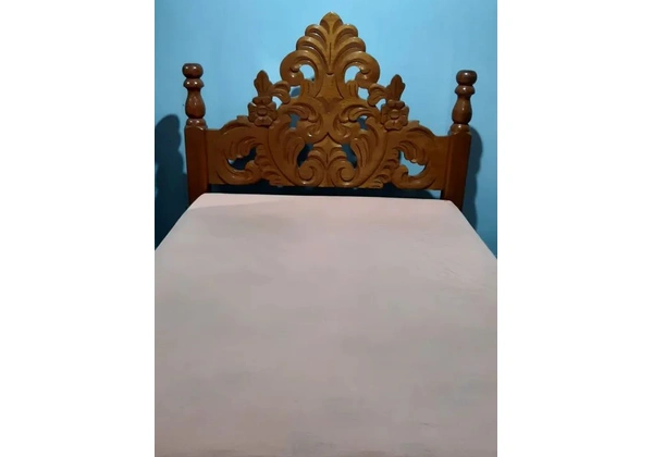 Cama casal cerejeira maciça/colchão