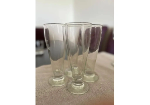 4 copos tipo tulipa para cerveja de vidro