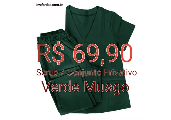 Scrub / Conjunto Privativo - Verde Musgo