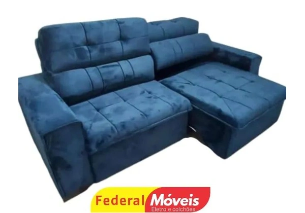 Sofá 2, 30m Retrátil e Reclinável Espuma D28 Super Lindo Fazemos Entrega