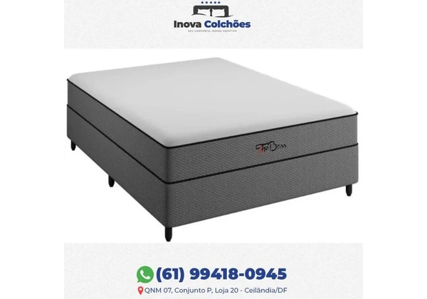 Cama Box Queen Size + Colchão The Boss