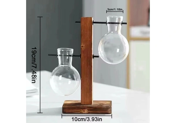 Suporte de Vaso de Vidro - Decoração para Casa