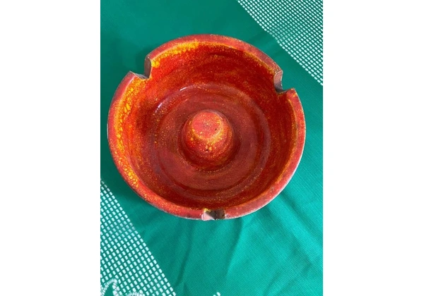 Cinzeiro Cerâmica 18x7cms Antigo (crédito, débito, Pix e PicPay )