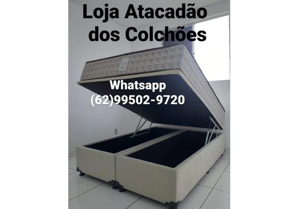 Cama Box Baú Casal Bi Partido .