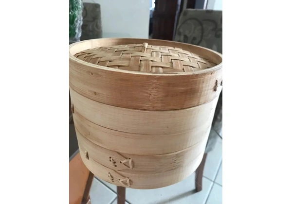 Panela à vapor de bambu