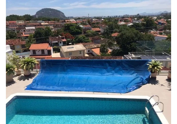 Lona Para Piscina 7, 70 X 4, 0m 5 Em 1 Proteção 500 Micras