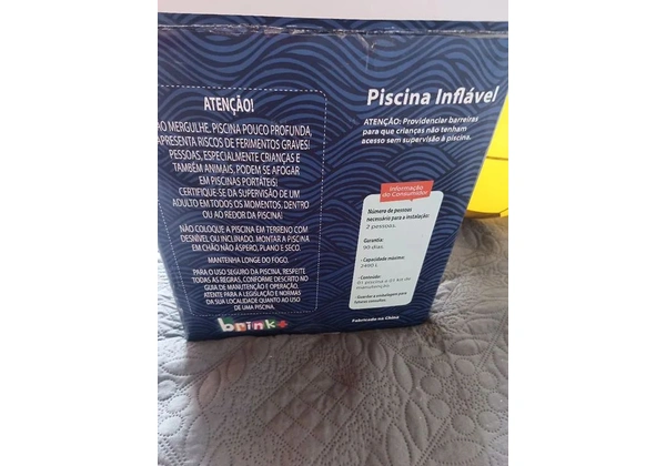 Piscina inflável Capacidade 2490 Litros