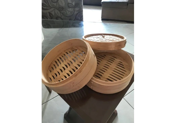 Panela à vapor de bambu